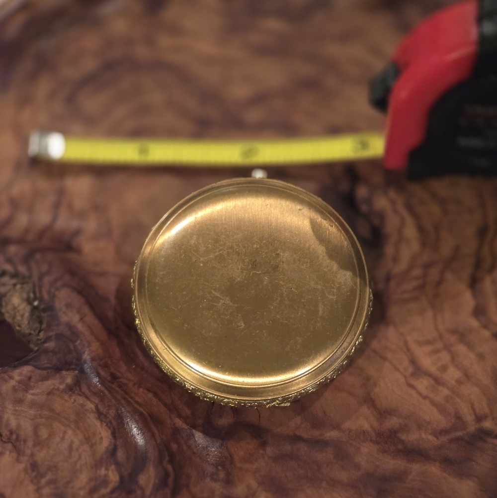 Vintage Brass Elgin Compact Mirror - Picture 2 of 7